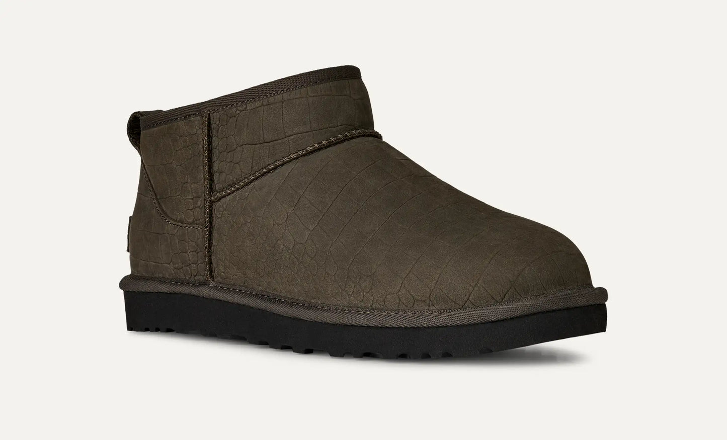 UGG Classic Ultra Mini Embossed Boot for Men Dense Smoke