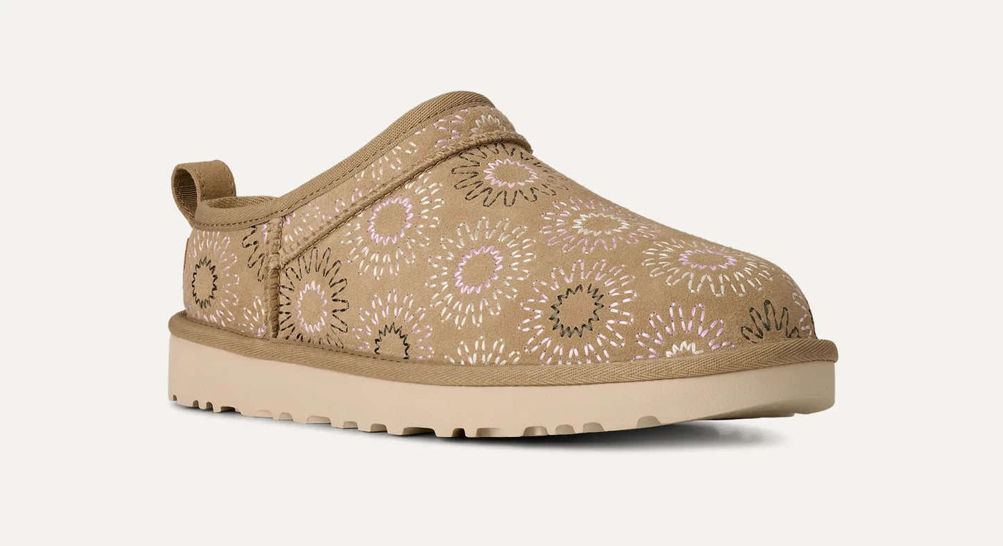 UGG Classic Micro Sun Stitch Boot for Women Mustard Seed