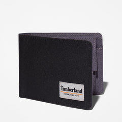 Halyard Patch Wallet with Coin Pocket for Men in Black Timberland Discount