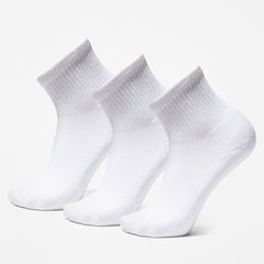 Stratham 3-Pack Quarter-length Sport Socks for Men in White Timberland On Sale