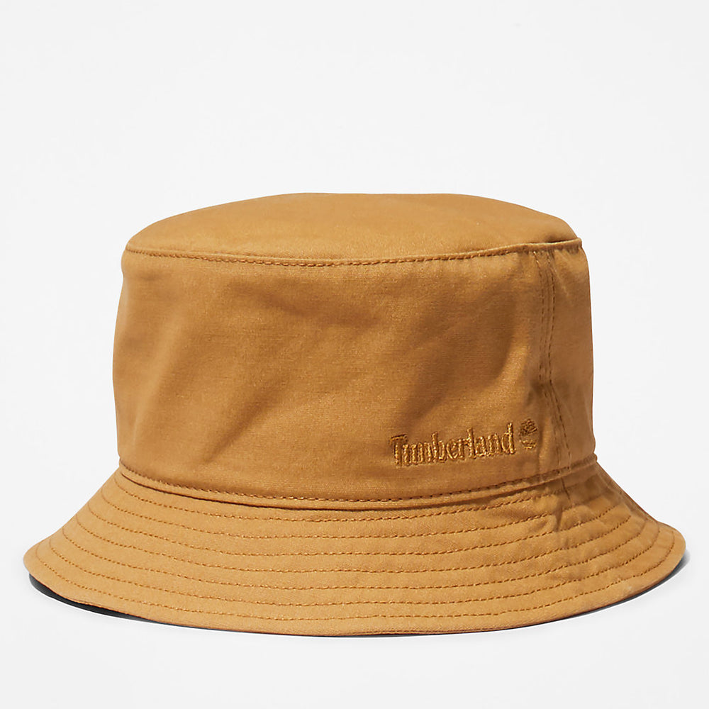 Cotton Canvas Bucket Hat for Men in Yellow Timberland US