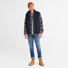 High-pile Fleece Gilet for Men in Navy Timberland Online