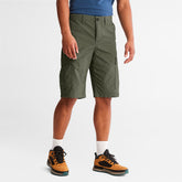 Poplin Cargo Shorts for Men in Dark Green Timberland Outlet