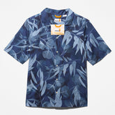 Organic Cotton Resort Shirt for Men in Blue Timberland For Sale