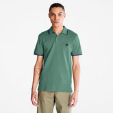 Millers River Tipped Polo Shirt for Men in Green Timberland Outlet