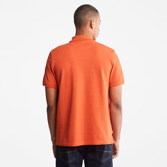 Millers River Pique Polo Shirt for Men in Orange Timberland Outlet