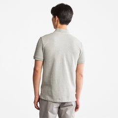 Millers River Print-Collar Polo Shirt for Men in Grey Timberland US