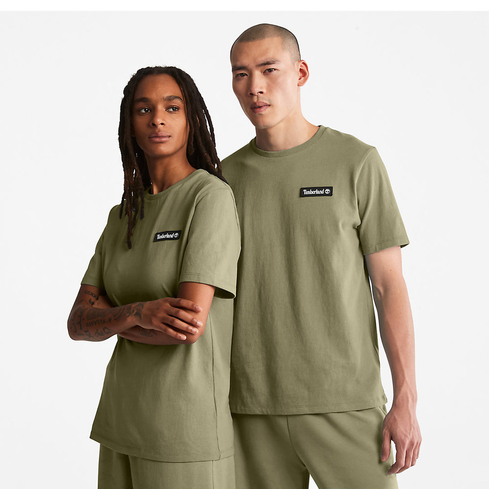 All Gender Heavyweight Badge T-Shirt in Dark Green Timberland Online