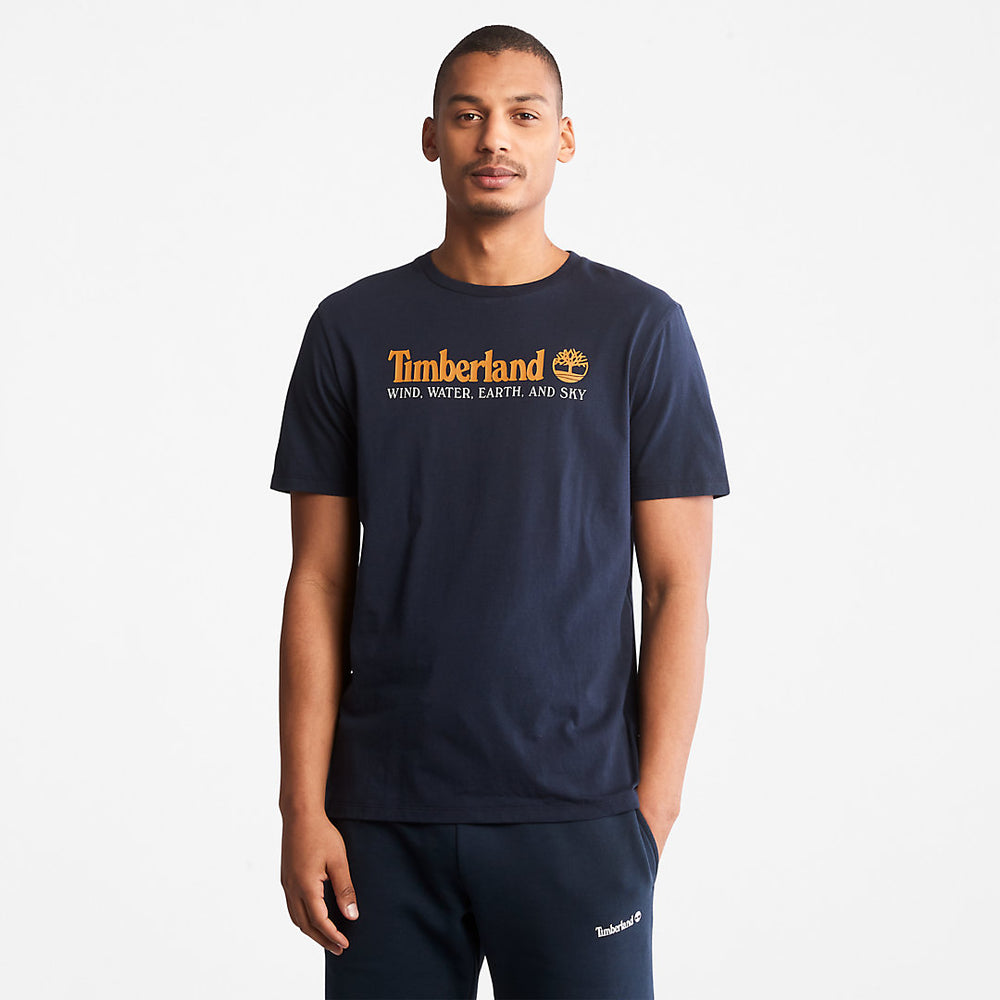 Wind, Water, Earth and Sky™ T-Shirt for Men in Navy Timberland Sale