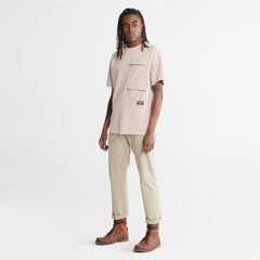 Progressive Utility Multi-pocket T-Shirt for Men in Pink Timberland Outlet
