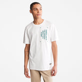 Progressive Utility Graphic T-Shirt for Men in White Timberland For Sale