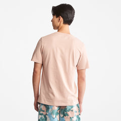 Storytelling Logo T-Shirt for Men in Pink Timberland On Sale
