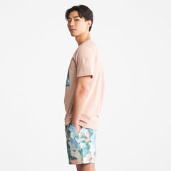 Storytelling Logo T-Shirt for Men in Pink Timberland On Sale