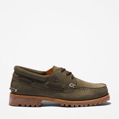 Timberland® 3-Eye Lug Handsewn Boat Shoe for Men in Dark Green Timberland Sale