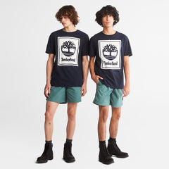 Tree Logo T-Shirt for All Gender in Navy Timberland On Sale