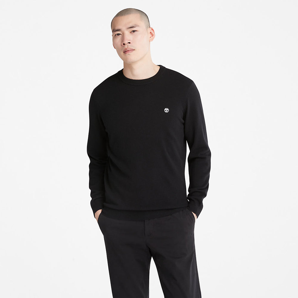 Cohas Brook Crewneck Sweater for Men in Black Timberland Outlet