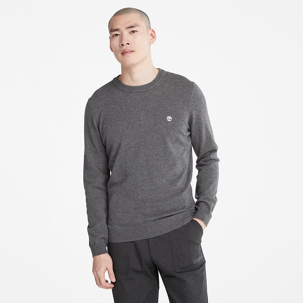 Cohas Brook Crewneck Sweater for Men in Grey Timberland Outlet