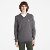Cohas Brook V-Neck Sweater for Men in Dark Grey Timberland Outlet