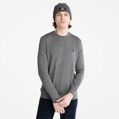 Nissitissit River Merino Wool Sweater for Men in Grey Timberland US