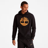 Timberland® Tree-Logo Hoodie for Men in Black Timberland For Sale