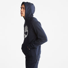 Core Tree Logo Hoodie for Men in Navy Timberland For Sale