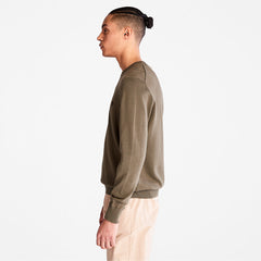 Williams River Organic Cotton Sweater for Men in Dark Green Timberland Discount