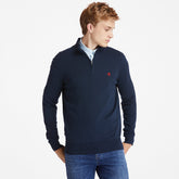 Williams River Zip-neck Sweater for Men in Navy Timberland Discount