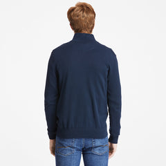 Williams River Zip-neck Sweater for Men in Navy Timberland Discount
