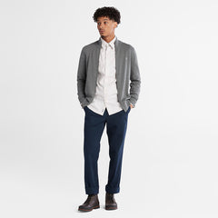 Williams River Organic Cotton Zip Sweater for Men in Grey Timberland Online