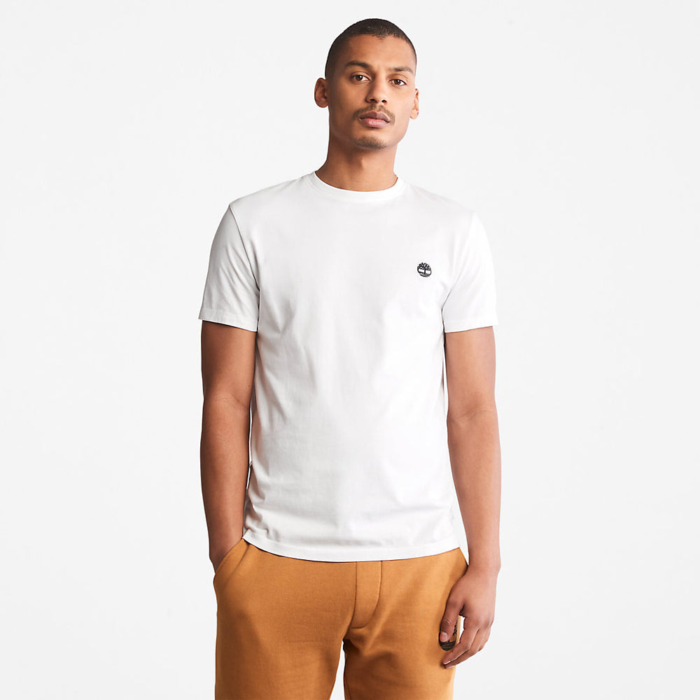Dunstan River Crew Tee for Men in White Timberland US