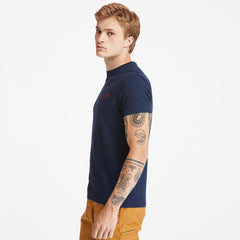 Dunstan River Crew Tee for Men in Dark Blue Timberland Sale