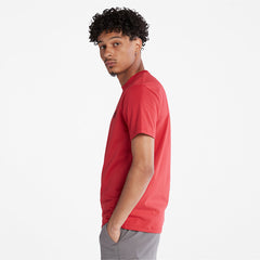 Dunstan River Crew T-Shirt for Men in Red Timberland Discount