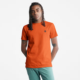 Dunstan River T-Shirt for Men in Orange Timberland Outlet