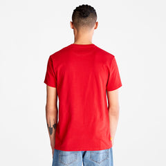 Dunstan River Crew Tee for Men in Red Timberland Sale