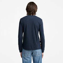 Dunstan River LS T-Shirt for Men in Navy Timberland On Sale