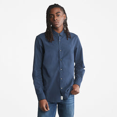 Suncook River Poplin Shirt for Men in Navy Timberland US