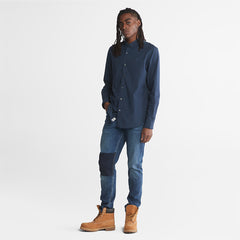 Suncook River Poplin Shirt for Men in Navy Timberland US