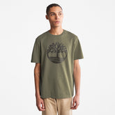Kennebec River Tree Logo T-shirt for Men in Dark Green Timberland Discount