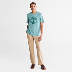 Kennebec River Tree-Logo T-Shirt for Men in Blue Timberland Sale