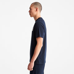 Kennebec River Logo T-Shirt for Men in Navy Timberland Outlet