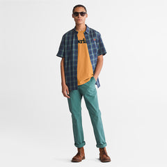Kennebec River Logo T-Shirt for Men in Yellow Timberland US
