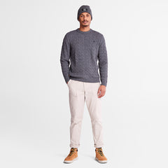 Phillips Brook Cable-knit Sweater for Men in Grey Timberland Discount
