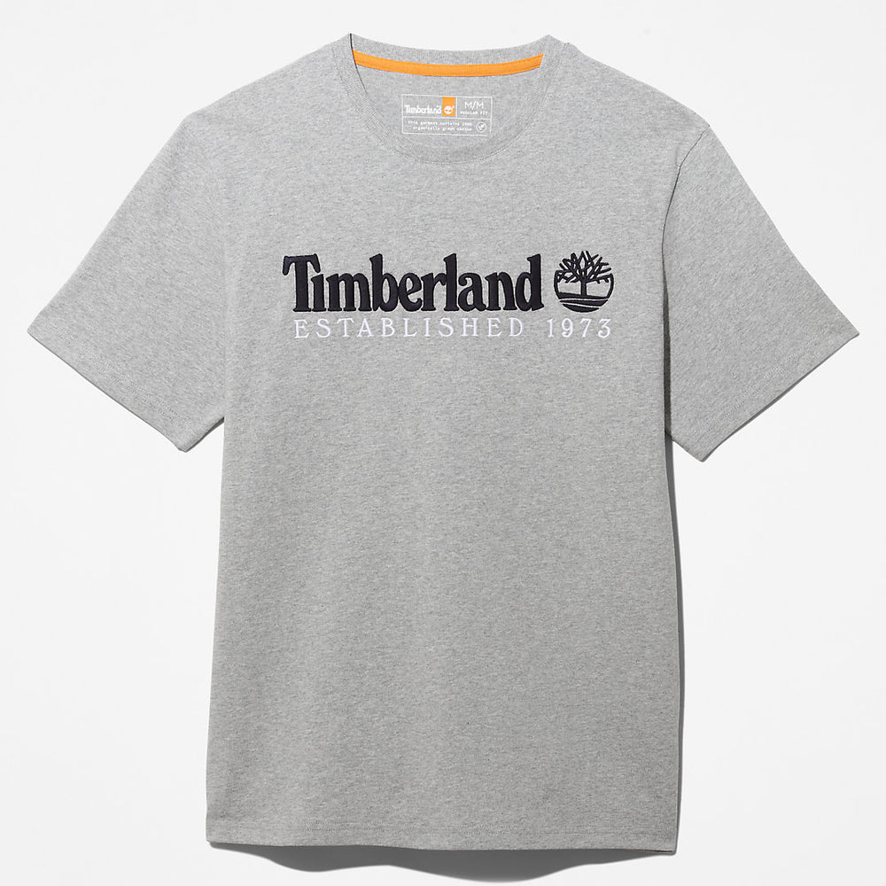 Outdoor Heritage Linear-Logo T-Shirt for Men in Grey Timberland On Sale