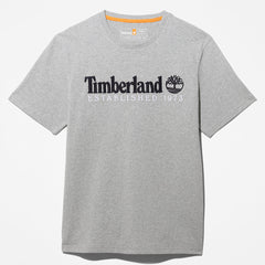 Outdoor Heritage Linear-Logo T-Shirt for Men in Grey Timberland On Sale
