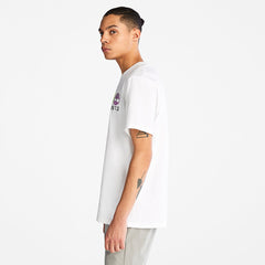 Outdoor Heritage Linear-Logo T-Shirt for Men in White Timberland Outlet