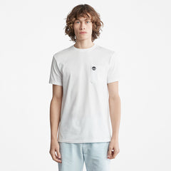Dunstan River Pocket T-shirt for Men in White Timberland On Sale