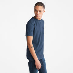 Dunstan River One-Pocket T-Shirt for Men in Blue Timberland On Sale