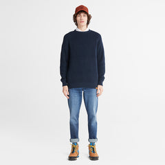 Beards Brook Crew-Neck Sweater for Men in Navy Timberland Sale