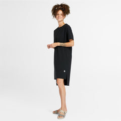 Drawstring T-Shirt Dress for Women in Black Timberland US