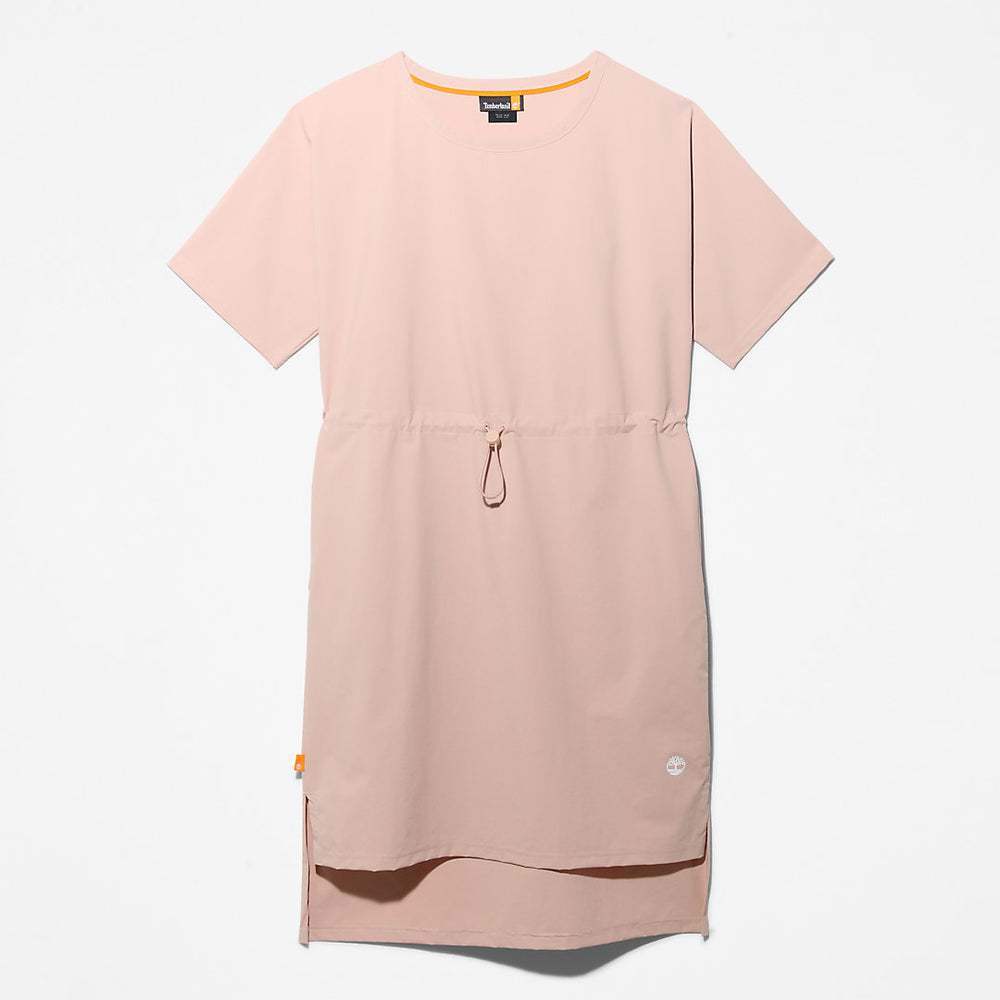 Drawstring T-Shirt Dress for Women in Light Pink Timberland On Sale
